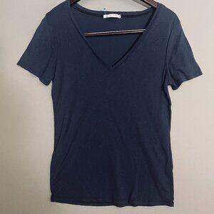 Michael Stars Blue V Neck T Shirt S